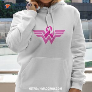 Breast Cancer Ribbon Wonder Woman Shirt