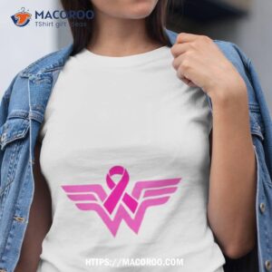 Breast Cancer Ribbon Wonder Woman Shirt