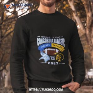 bring it on viking vs trojans 2023 concordia classic shirt sweatshirt
