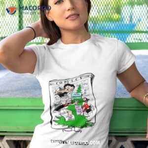 brown betty boop merry christmas shirt tshirt 1