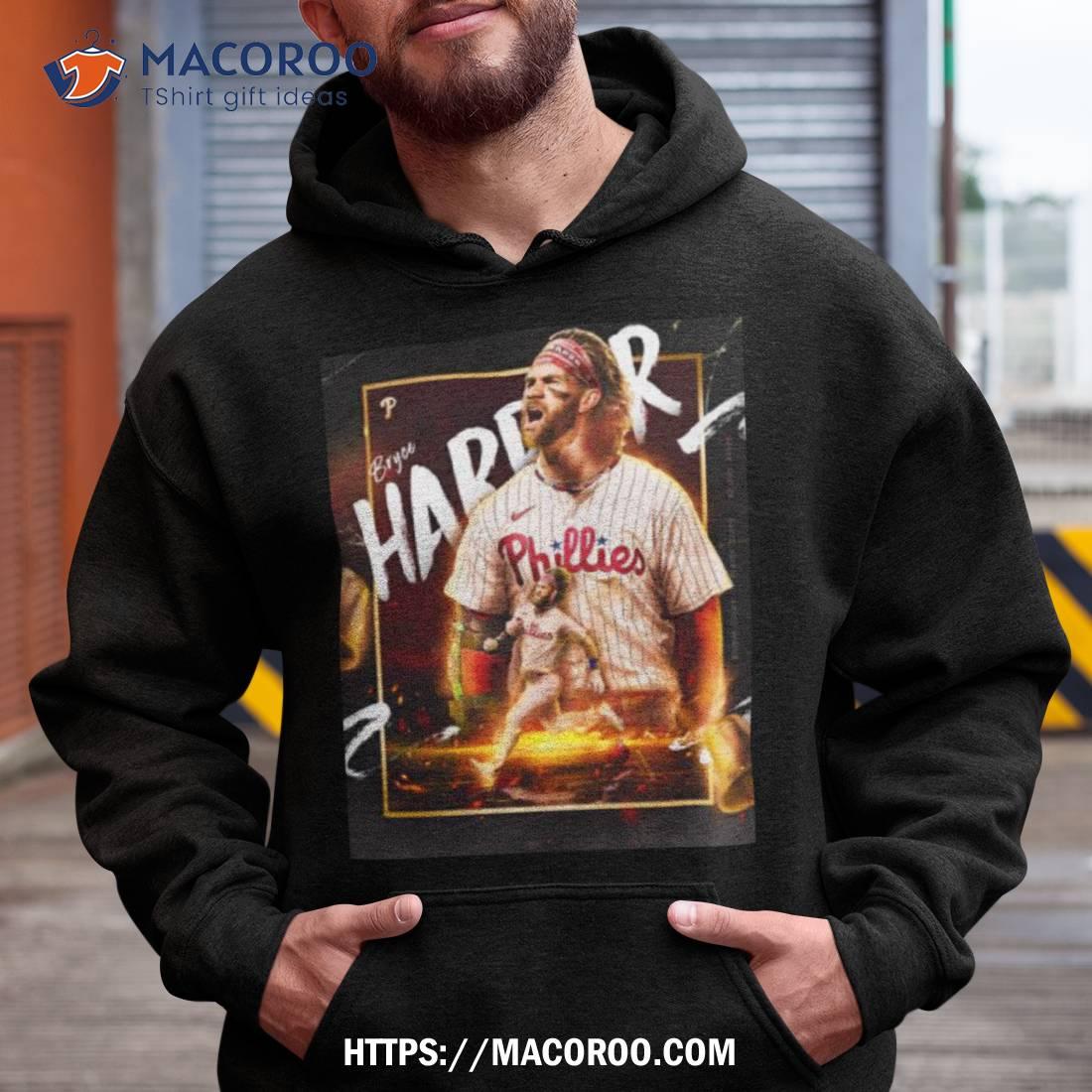 Philadelphia Phillies RING THE BELL Bryce Harper Baseball Vneck T-shirt