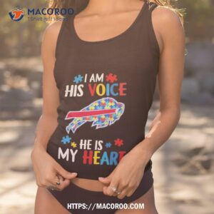 buffalo bills autism awareness i am his voice he is my heart 2023 shirt tank top 1