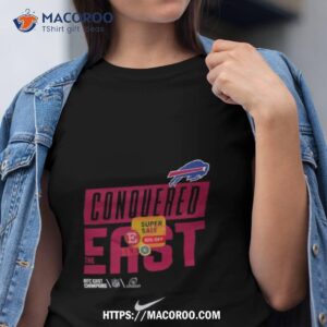 buffalo bills conquered the east nfl 2023 playoff shirt tshirt