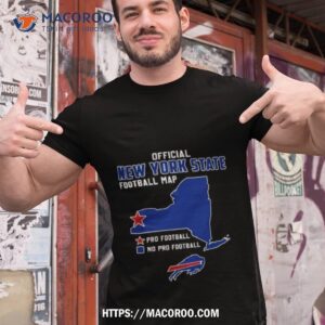 buffalo bills official new york state football map pro football 2023 shirt tshirt 1