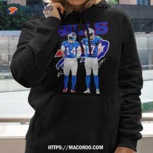 buffalo bills stefon diggs and josh allen the joshy and diggy show signatures t shirt hoodie 2