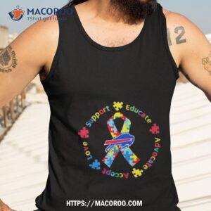 buffalo bills support educate advocate accept love autism awareness t shirt tank top 3