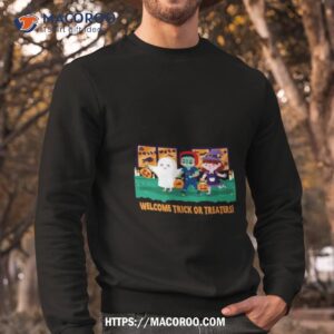 buffalo bills welcome trick or treaters halloween t shirt sweatshirt