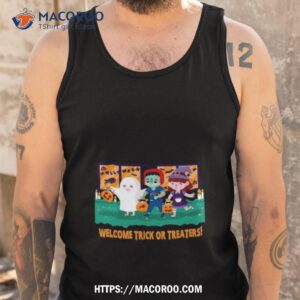 buffalo bills welcome trick or treaters halloween t shirt tank top