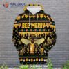 Bee Merry Christmas All Over Print 3D Hoodie