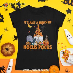 Bunch Of Hocus Pocus Pumpkin Gnome Bats Scary Cat Shirt