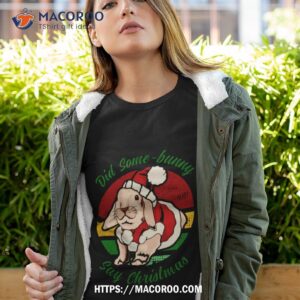 Bunny Santa Did Some Bunny Say Christmas Shirt