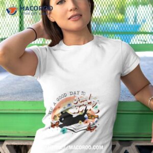 butterfly and cat it s a good day to read a book shirt tshirt 1