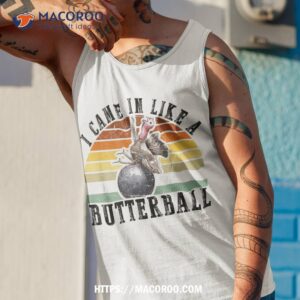 came in like a butterball funny thanksgiving kids shirt tank top 1