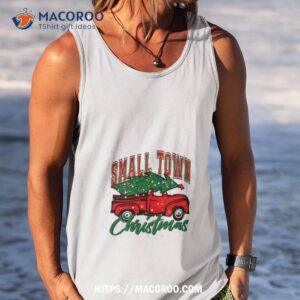car small town christmas shirt tank top