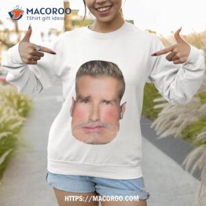 caricature of david beckham shirt sweatshirt