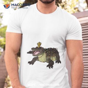 carlos the christmas alligator shirt tshirt