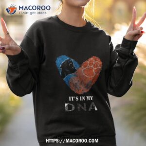 carolina panthers and clemson tigers heartt it s in my dna 2023 shirt sweatshirt 2