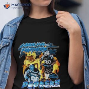 carolina panthers julius peppers mitchell and ness 2023 hall of honor signature t shirt tshirt