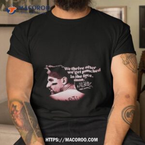 Castellanos Thrives We Thrive After We Get Punched In The Face Man Signature Shirt