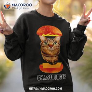 cat cheeseburger shirt sweatshirt 2