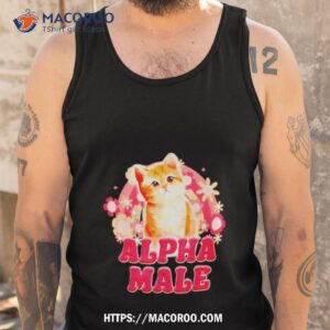 cat kitten alpha male rainbow flower shirt tank top