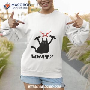 cat knife merry christmas black cat k shirt sweatshirt