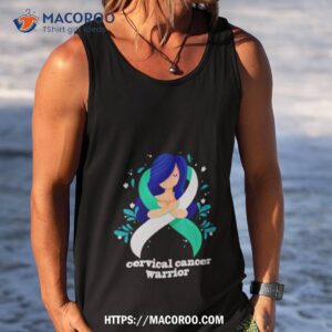 cervical cancer warrior shirt tank top