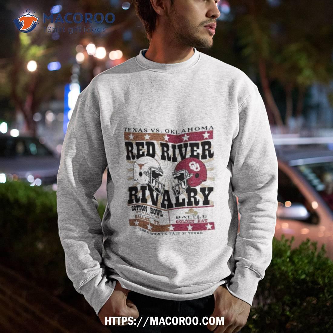 Champion Oklahoma Sooners Vs Texas Longhorns Red River Rivalry Helmet 2024 State Fair Of Texas T Shirt Champion Oklahoma Sooners Vs Texas Longhorns Red River Rivalry Helmet 2024 State Fair Of Texas T Shirt