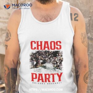 chaos party arizona baseball rally shirt tank top