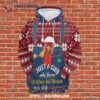 Just A Guy Who Loves Christmas And Chickens 3D Hoodie