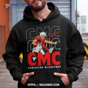 christian mccaffrey san francisco hurdle football shirt hoodie