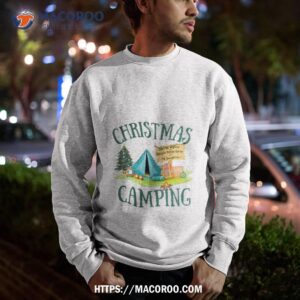 christmas camping design smore campfire elf shirt sweatshirt