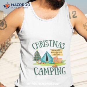 christmas camping design smore campfire elf shirt tank top 3