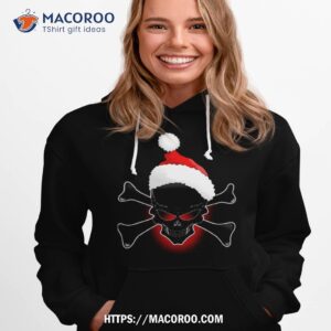 Christmas Evil Santa Black Skull Shirt