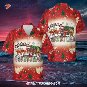 Christmas Fire Department Hawaiian Shirt