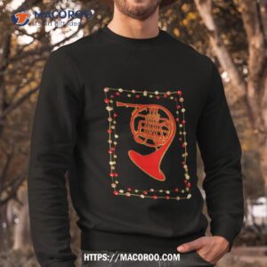 christmas french horn red shirt sweatshirt