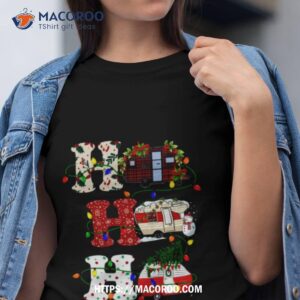 Christmas Ho Ho Ho Camper Van For Camping Lover Funny Xmas Shirt