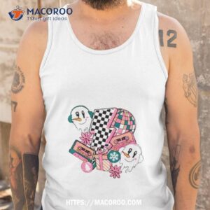 christmas lightning bolt snowman retro shirt tank top