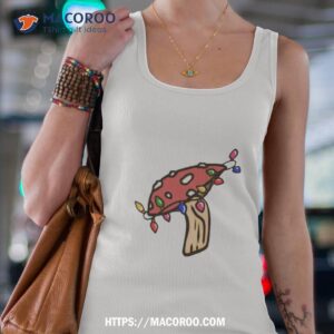 christmas lights wrap a mushroom shirt tank top 4