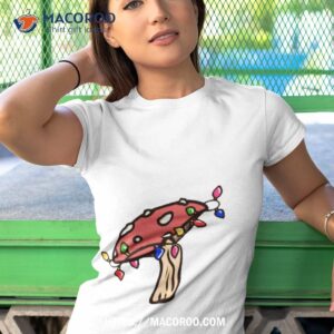 christmas lights wrap a mushroom shirt tshirt 1