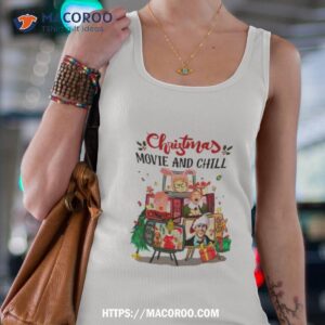 christmas movie and chill characters shirt tank top 4