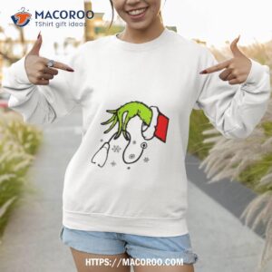 christmas nurse grinch santa snow shirt sweatshirt 1