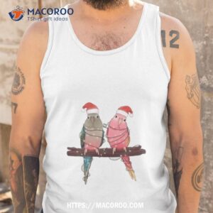 christmas parrots shirt tank top