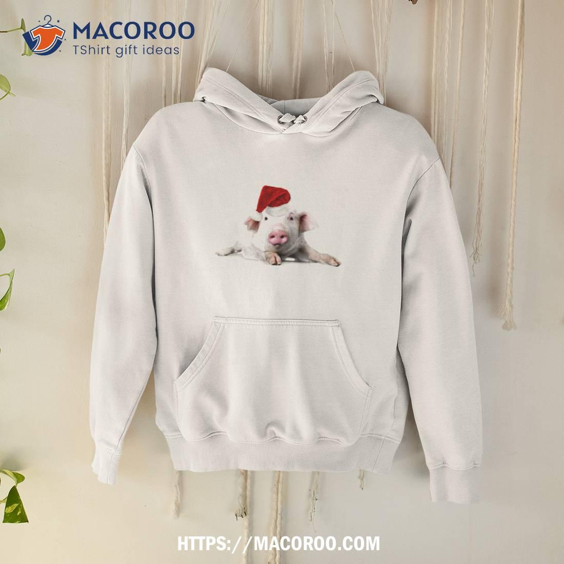 Christmas Piggy Wearing Santa Hat Shirt Christmas Piggy Wearing Santa Hat Shirt