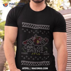 Christmas Pixel Carlos 55 Sainz Shirt