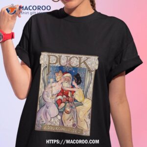 Christmas Puck Kissing Santa Shirt