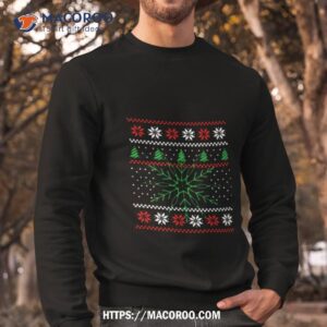 christmas snow snowflakes pattern fir trees shirt sweatshirt