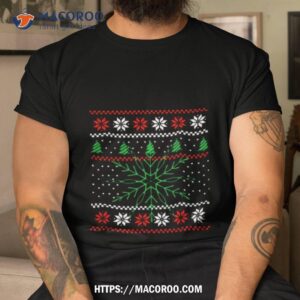 Christmas Snow Snowflakes Pattern Fir Trees Shirt