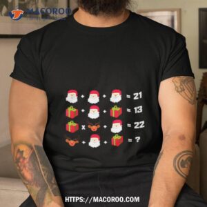 Christmas Teacher Math Equations Shirt
