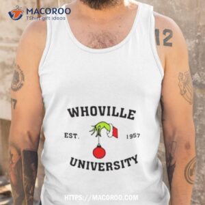 christmas whoville university est 1957 shirt tank top